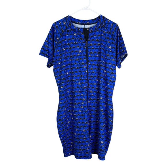 TomboyX Other - TomboyX Swim 6" short sleeve swim Unisuit - Blue shark Print plus size 4x